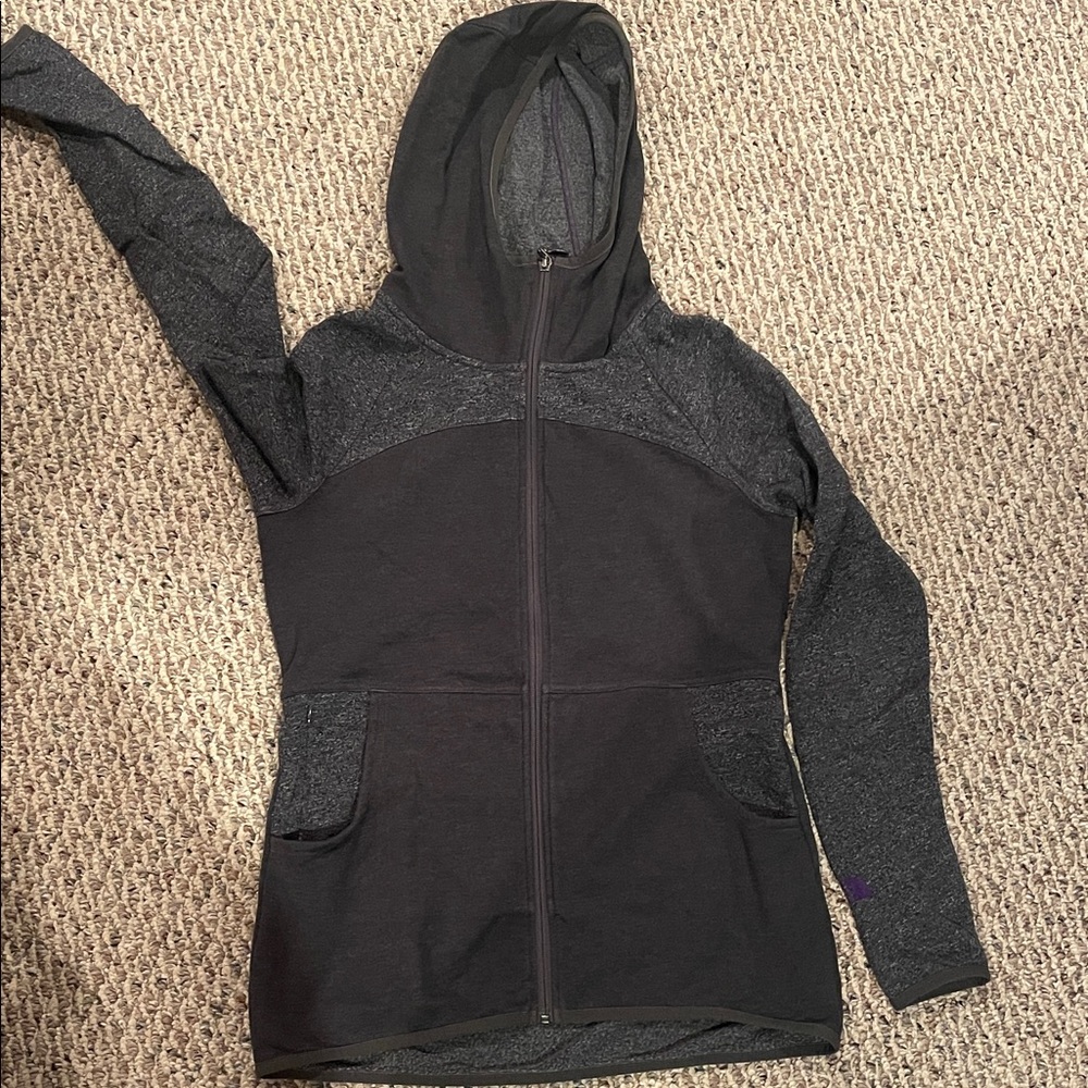 The North Face Purple and Gray Fleece Jacket